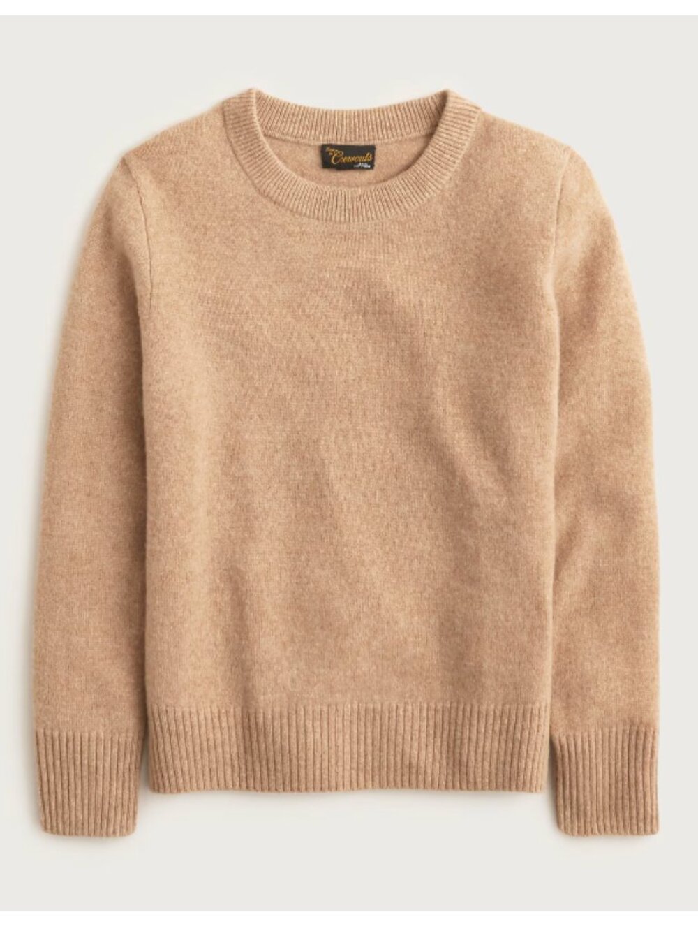 NWT J Crew Crewcuts Cashmere Heather Camel Tan Crewneck Sweater XXS